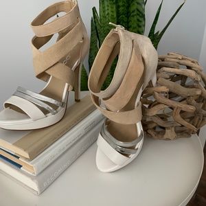 Strappy Stiletto Platform Pumps